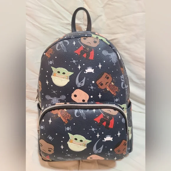 Baby yoda mini backpack set